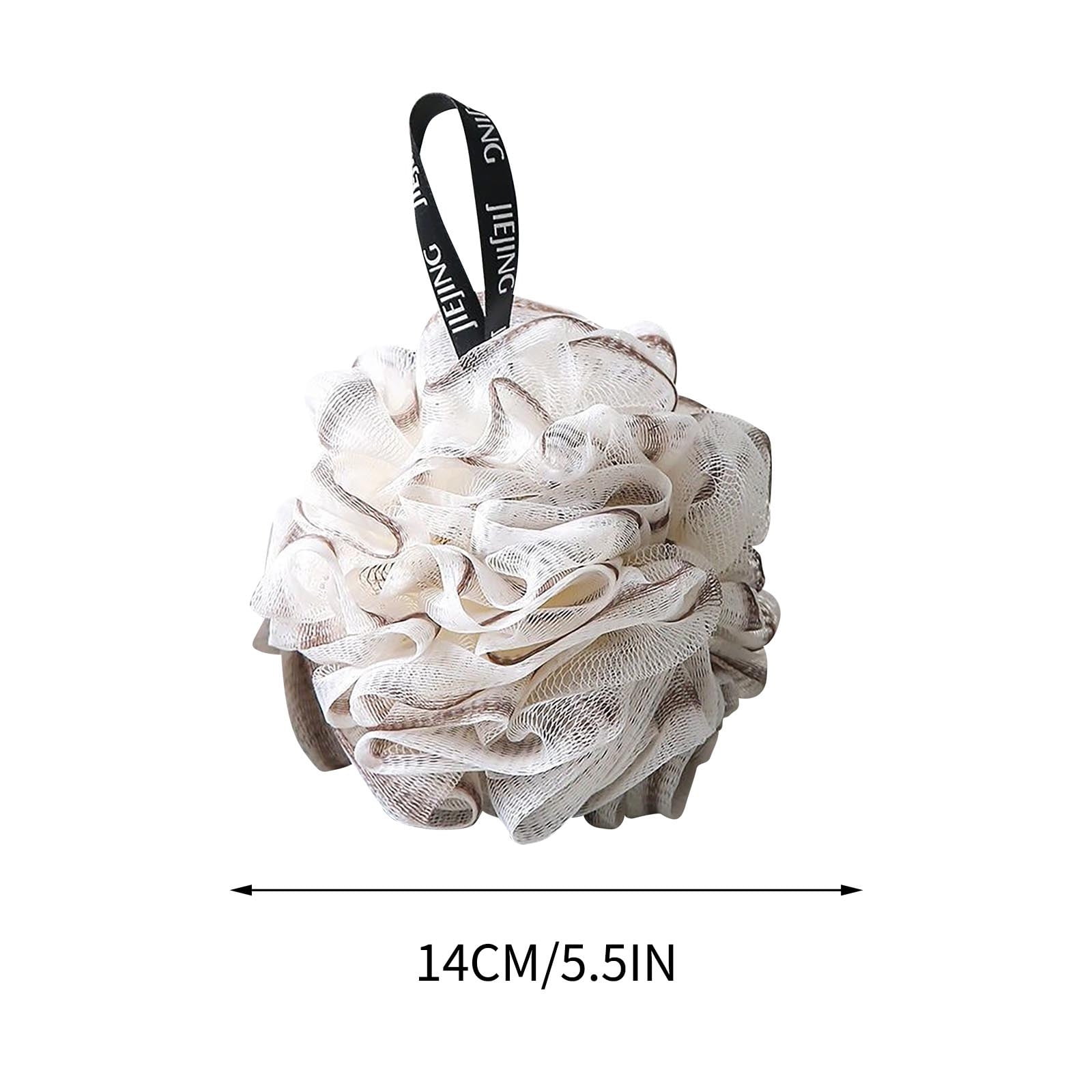Moocorvic Bath Shower Loofah Sponge Pouf Body Wash Scrubber Exfoliating