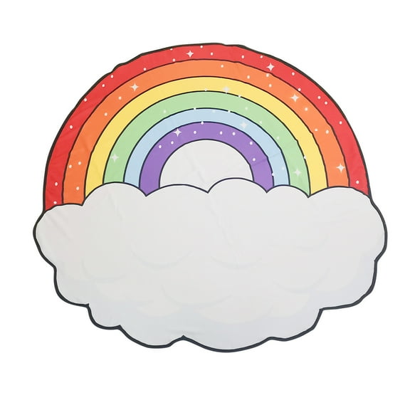 Moocorvic Bath Towel Man Woman Creative Funny Rainbow Clouds Shower Body Wrap Soft Blanket Table Cloth Beach Towel