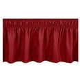 thumbnail image 1 of Moocorvic Bed Skirt Solid Color Elastic Ruffled Wrap Around, Queen, 1 of 2