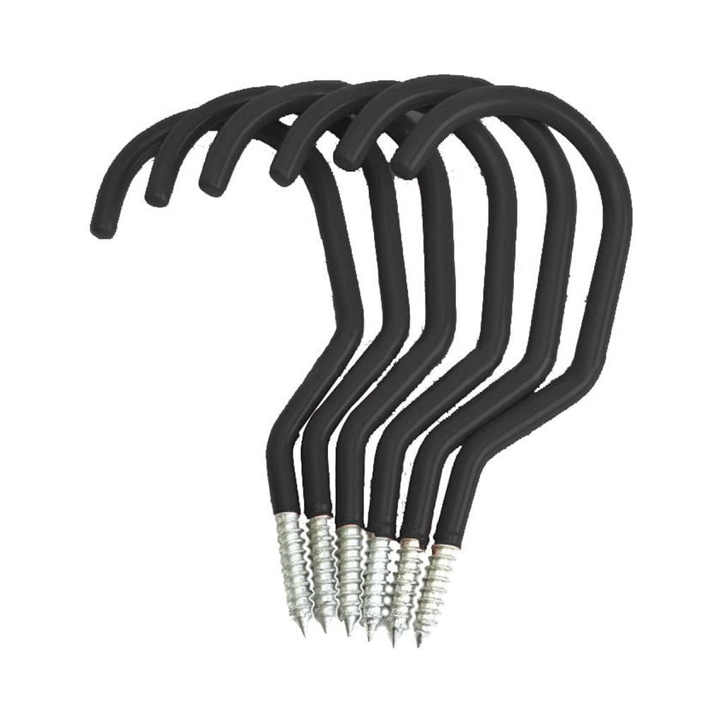 Heavy Duty Bike Storage Hooks 4 Pack Wall Ceiling Mount Extra Large Rubber Coated Walmart