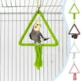 thumbnail image 1 of Moocorvic Bird Cage Swing, Chew Proof Rope Toy Triangle Rope Swing for Parrot, 1 of 7