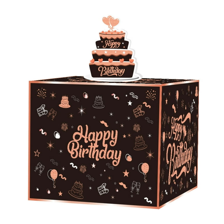 Birthday Money Box For Cash Gift Pull, Funny Money Gift Boxes For
