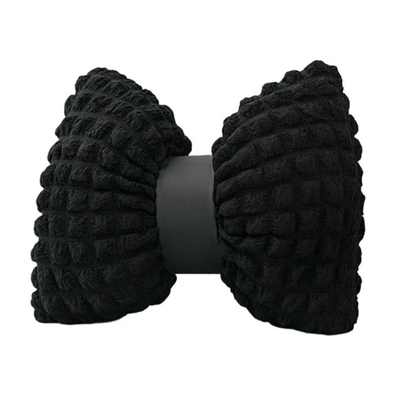 Moocorvic Bow Throw Pillows, Cute Butterfly Shaped Decorative Pillows for Bed Sofa Home Decor, Black