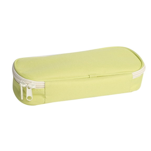 Moocorvic Canvas Pencil Case, Large Capacity Office Organizer Pouch with Zipper Compartments