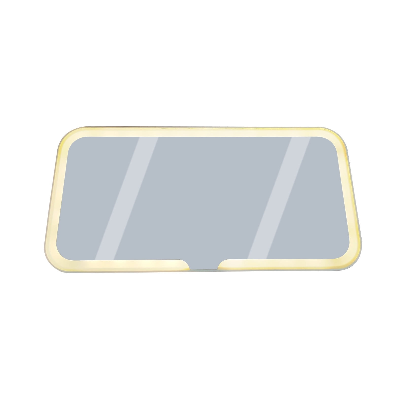 Moocorvic Car Sun Visor Vanity Mirror, Rechargeable With 3 Light Modes