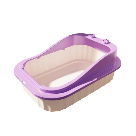 Moocorvic Cat Litter Box for Indoor Cat/Small Dog, L 19.7'' x W 14'' x H 7.5''