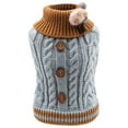 thumbnail image 1 of Moocorvic Cat Sweaters for Cats Only Under 10 Knitted Fall Winter Jacket Warm Dog Clothes Coat for Girls Boys Puppy Cat(Blue,XS), 1 of 4