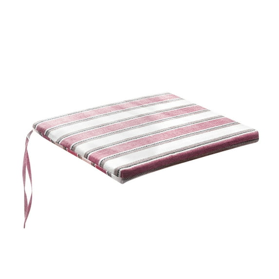 Moocorvic Chair Cushions for Dining Chairs 18" x 18" Cotton And Linen Striped Chair Seat Cushion for Office and Kitchen Washable Chair Chair Cushion for Long Sitting