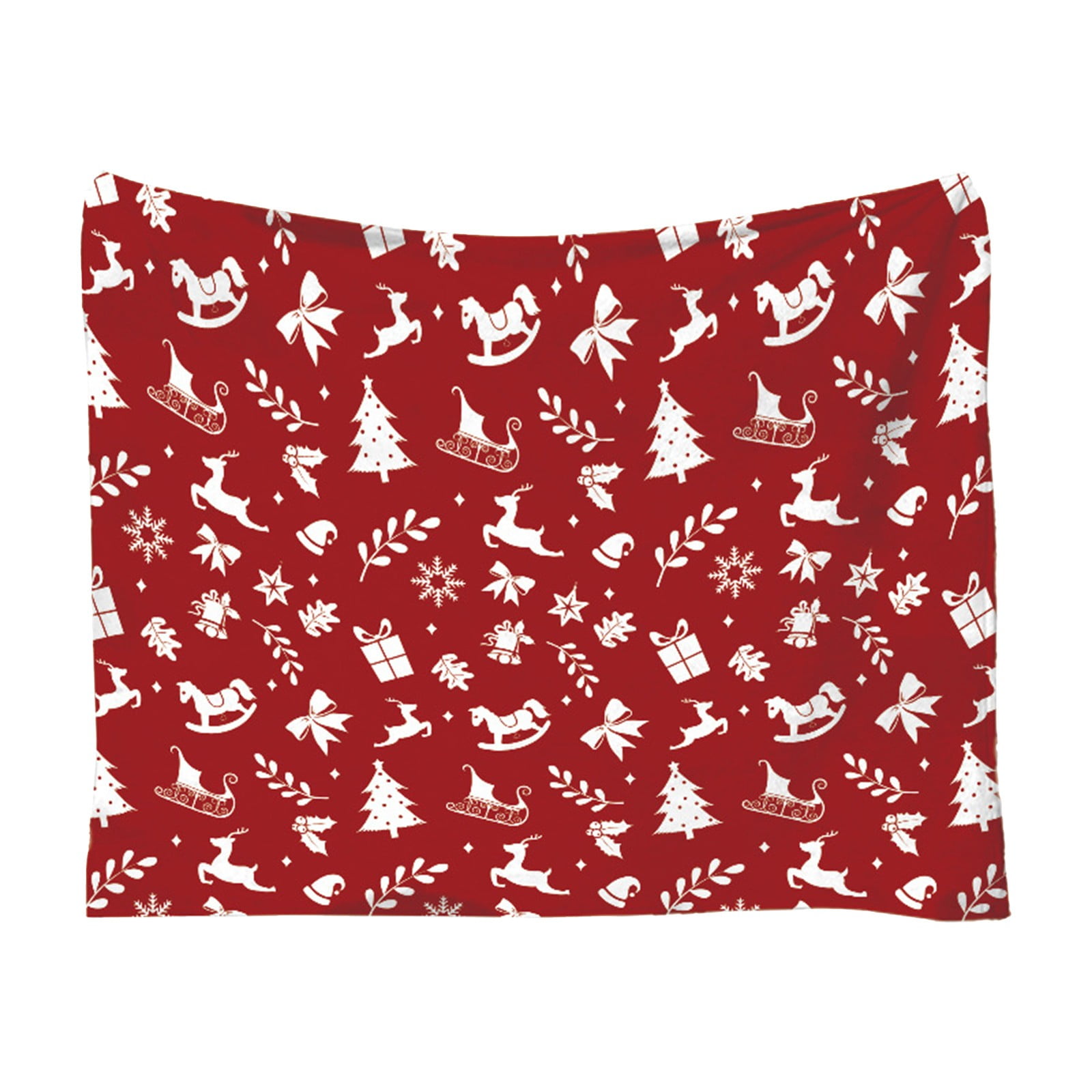 Moocorvic Christmas Blankets for Couch, Flannel Fleece Print Blankets