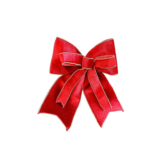 Moocorvic Christmas Decorations Bow for Christmas Tree, Indoor Outdoor Holiday Xmas Decor Home Wreath Fence Stairs Fireplace Front Door Party Supplies