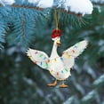 thumbnail image 1 of Moocorvic Christmas Farm Animal Hanging Ornaments Xmas Tree Decorations, Tags Hang Craft, Rustic Farmhouse Holiday Party Favor Art Decor for Home Wall Garden Decor, 1 of 3