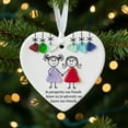 thumbnail image 1 of Moocorvic Christmas Friendship Sea Glass Gifts for Women Friends, Heart-Shaped Christmas Ornaments for Tree Decorations, 1 of 1