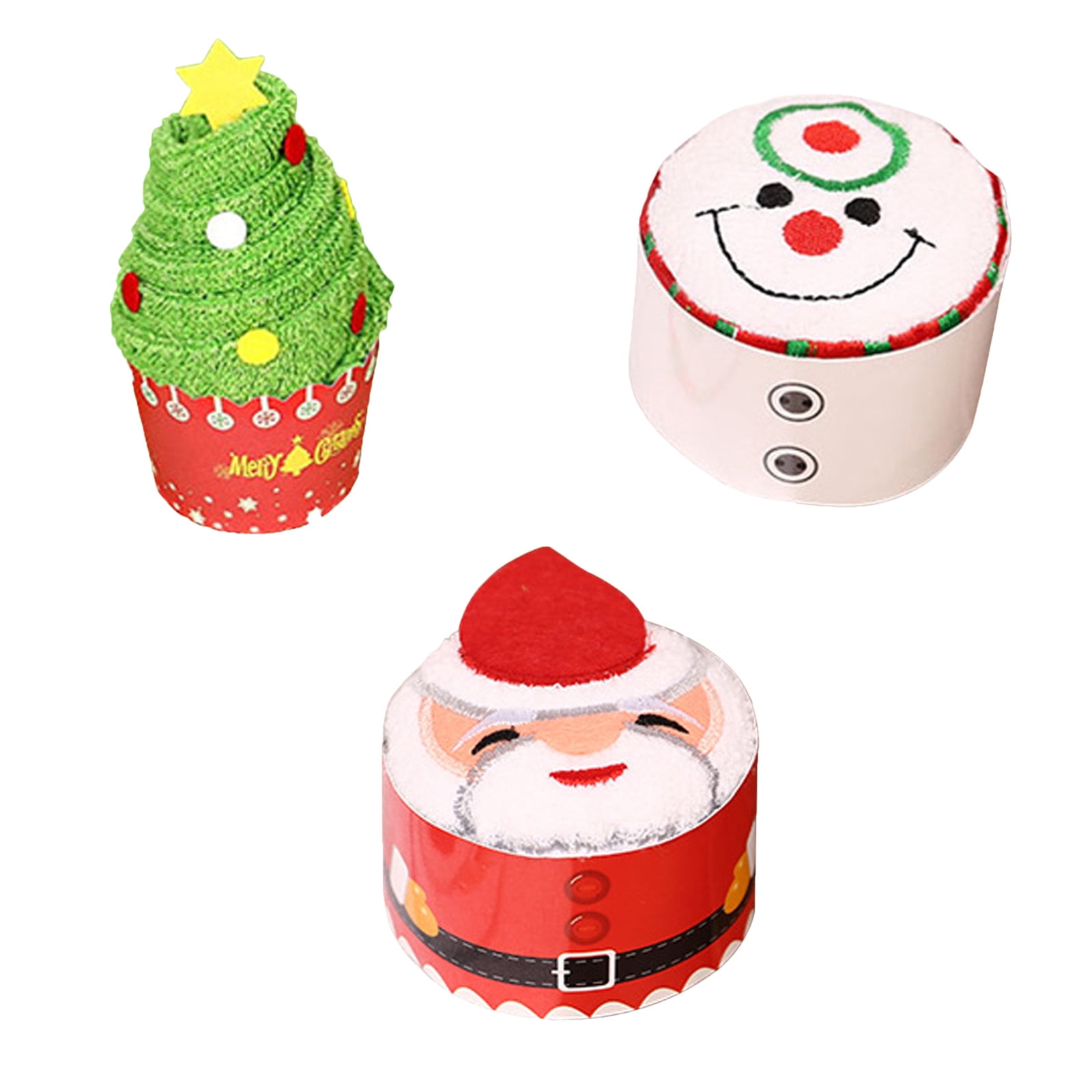 Moocorvic Christmas Hand Towels, 3 Packs Decorative Dish Towels Set