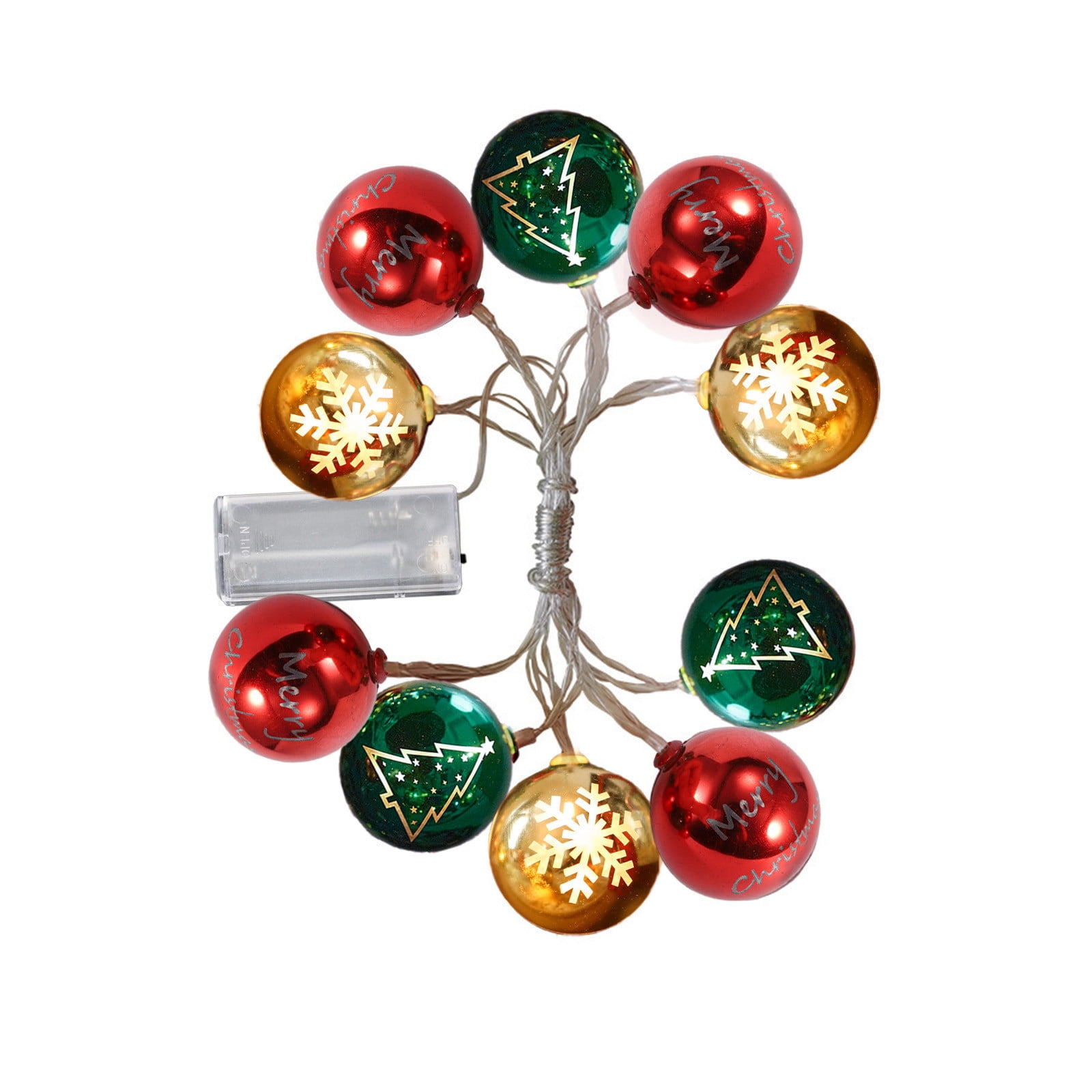 Moocorvic Christmas Lights Balls Christmas Tree Ball Ornaments Indoor