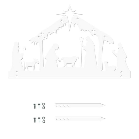 Moocorvic Christmas Metal Yard Garden Stake Hanging Ornament Sign Xmas Outdoor Decorations Wall Decor Iron s Christmas Ornaments for Christmas Yard Garden Lawn