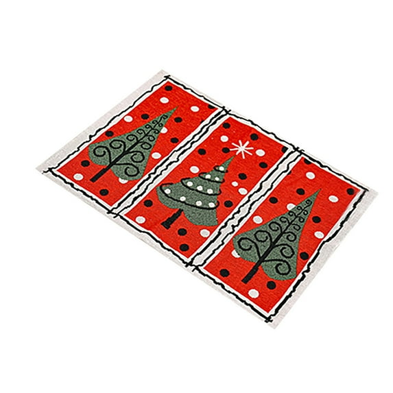 Moocorvic Christmas Ornaments Knitted Cloth Dinner Mat Creative Christmas Decorations