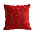 thumbnail image 1 of Moocorvic Christmas Pillow Covers 18 x 18 inch Christmas Tree Cushion Case for Winter Xmas Holiday Home Bedroom Sofa Decor, 1 of 7