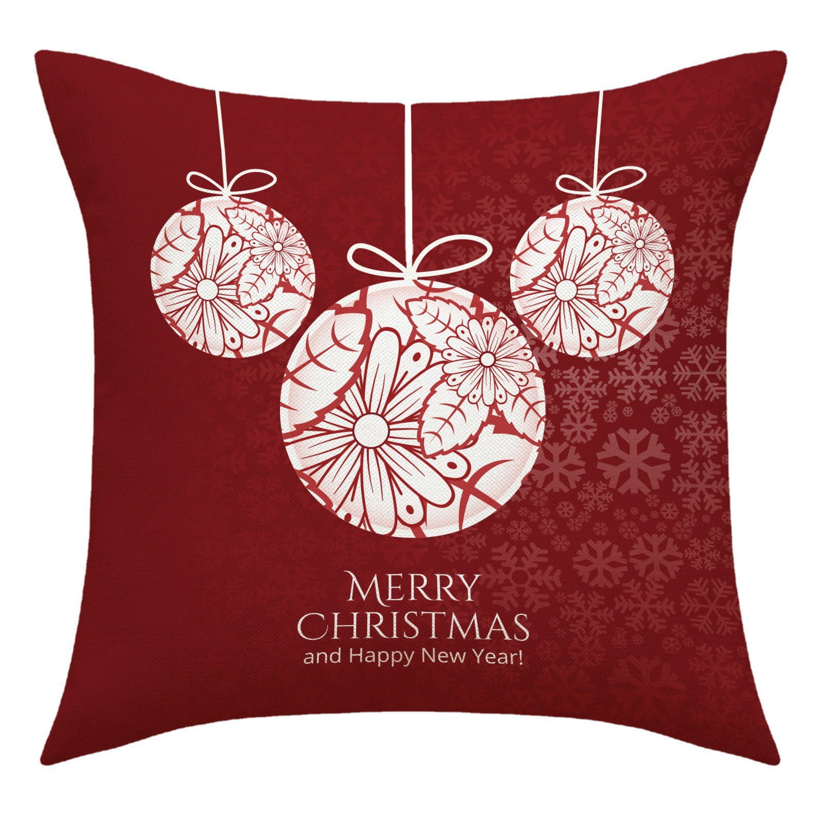 Moocorvic Christmas Pillow Covers 18x18, Christmas Santa Claus Linen
