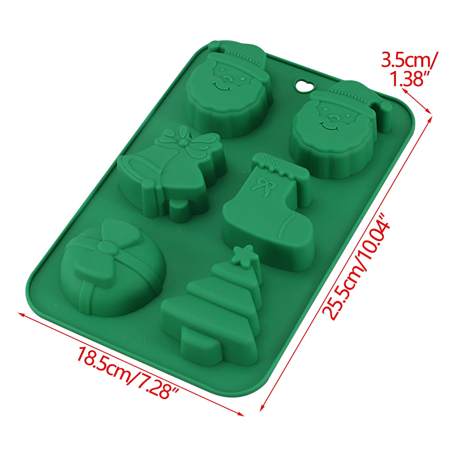 Moocorvic Christmas Silicone Molds, Large Size Xmas Baking Mold for