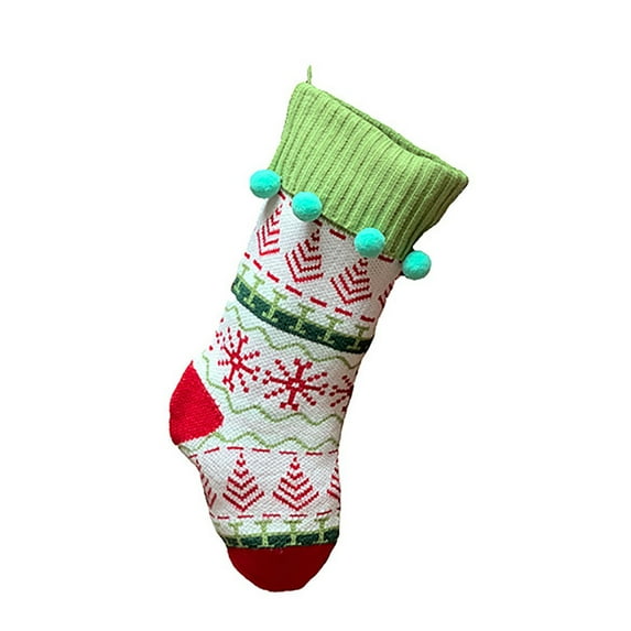 Moocorvic Christmas Stockings, Big Xmas Stockings, Plaid Style with Snow