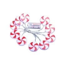 Moocorvic Christmas String Lights Indoor, 6.56ft 20 LED Fairy Lights with Mini Candy Battery Operated, Christmas Indoor Decorations for Xmas Tree Garland Centerpiece