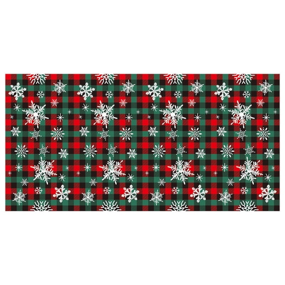Moocorvic Christmas Tablecloths Rectangular Holiday Winter Washable Table Cloth for Party Picnic Dinner Decor(54x108inch)