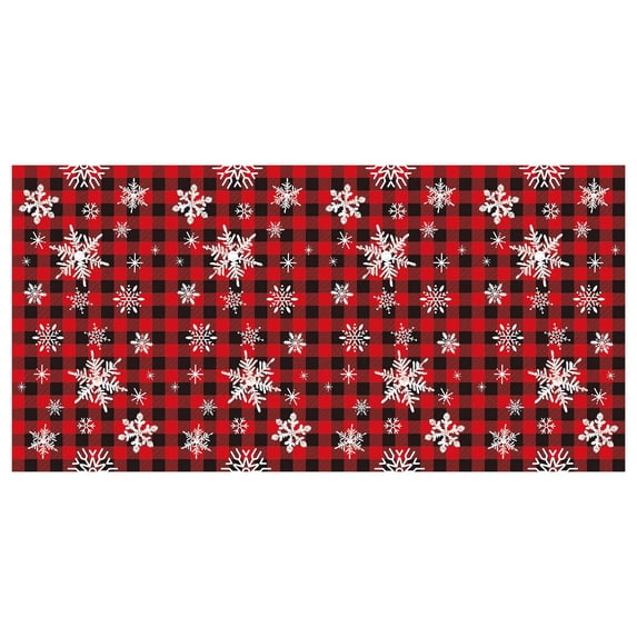 Moocorvic Christmas Tablecloths Rectangular Holiday Winter Washable Table Cloth for Party Picnic Dinner Decor(54x108inch)