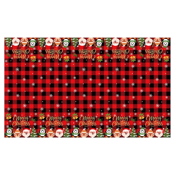 Moocorvic Christmas Tablecloths Rectangular Holiday Winter Washable Table Cloth for Party Picnic Dinner Decor(54x108inch)