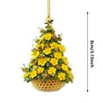 thumbnail image 1 of Moocorvic Christmas Tree Decorations Bee Theme Ornament, Tree Shape Hanging Ornaments Xmas Gifts, 1 of 9