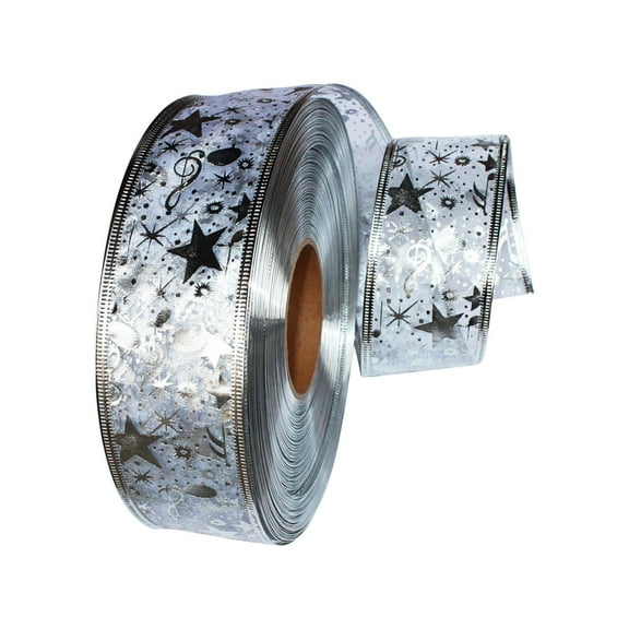 Moocorvic Christmas Tree Ribbon Decorations, 7FT Hanging Glitter Ribbon Led String Lights for Christmas Tree Decor Home Party Gifts Wrapping Wedding Birthday Valentines Day Decor