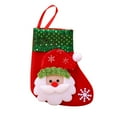 thumbnail image 1 of Moocorvic Christmas Tree Stockings Christmas Gift Bags Small Candy Gift Bag Hanging Party Tree Decor Santa Stocking Plush Knitting Sock Gift Christmas Decorations Indoor, 1 of 4