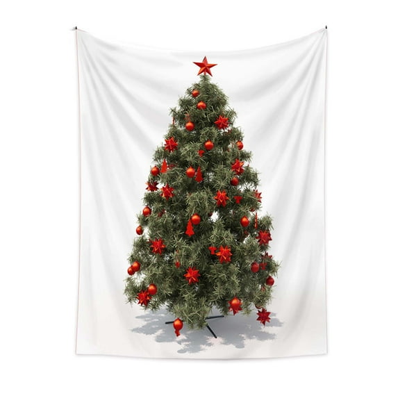 Moocorvic Christmas Tree Tapestry Green Tree Decorative Wall Hanging Home Decor Decoration