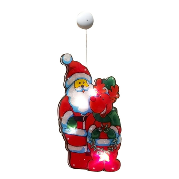 Moocorvic Christmas Window Decoration Lights Battery Operated (Not Include) Christmas Indoor Lights Window Hanging Decoration Lights Party Christmas Gift