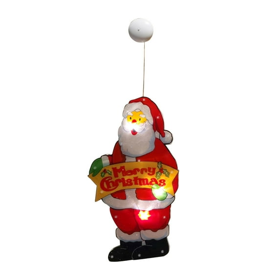 Moocorvic Christmas Window Decoration Lights Battery Operated (Not Include) Christmas Indoor Lights Window Hanging Decoration Lights Party Christmas Gift