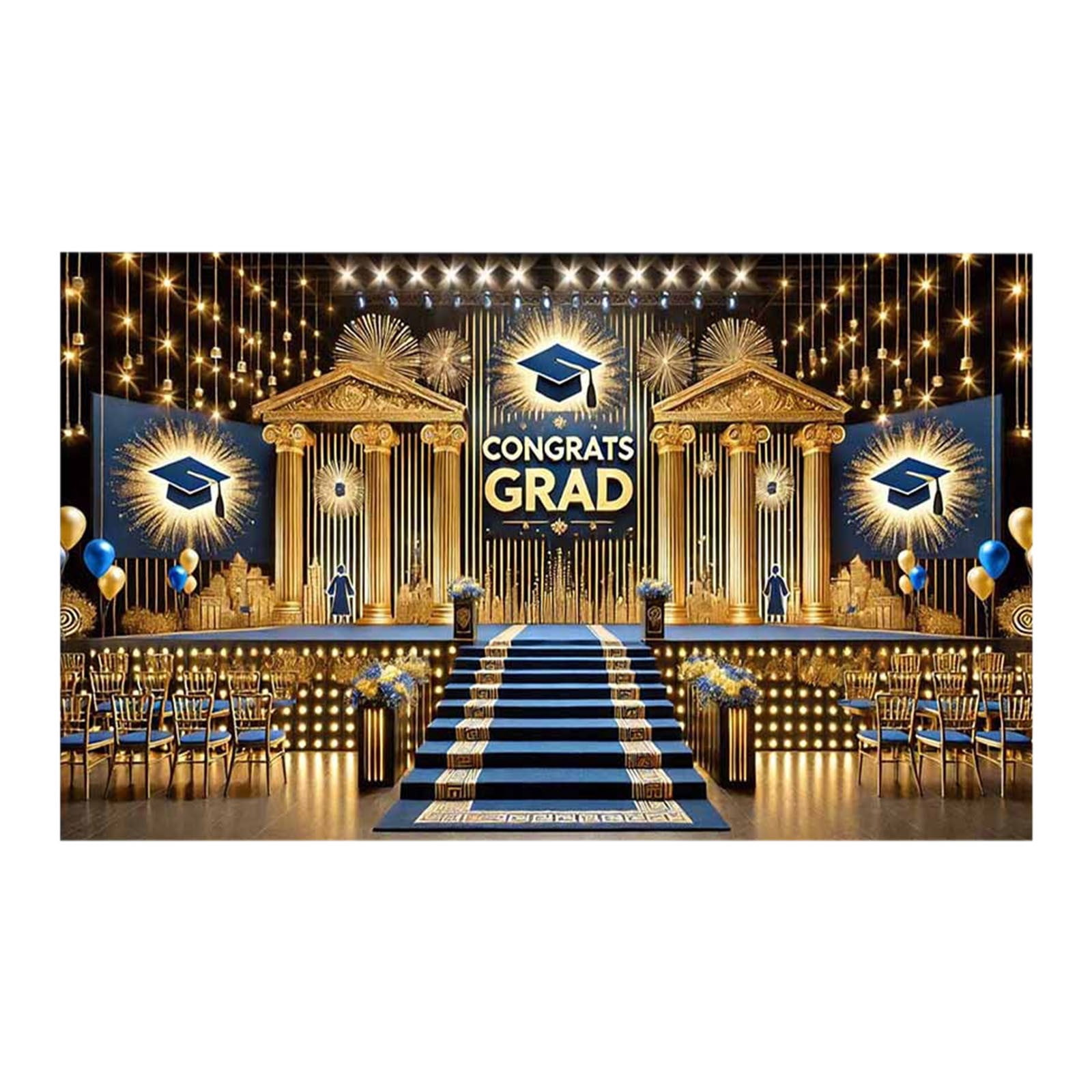 Moocorvic Class of 2025 Backdrop Graduation Photo Backdrop Black and ...