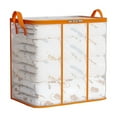 thumbnail image 1 of Moocorvic Clear Clothes Storage Bag Zippered Closet Organizer PVC Storage Containers Moving bags for Comforter, Blanket, Bedding, Toys(21.65x19.69x15.75 in), 1 of 7