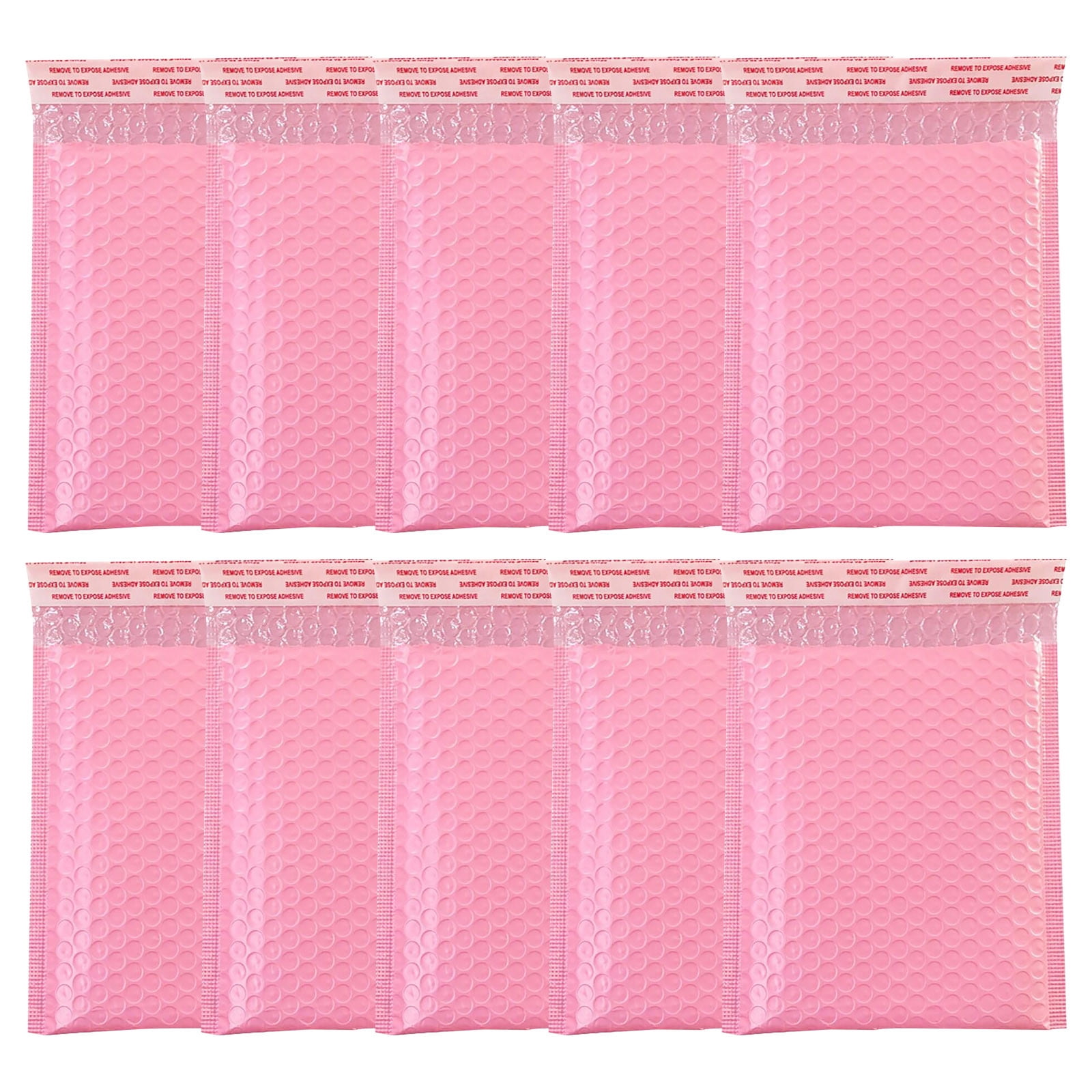 Moocorvic Clearance 10Pcs Pink Bubble Mailers,Self-Seal Shipping Bags,Padded Envelopes,Bubble mailers for Shipping,Mailing,Small Business Packaging Supplies,Bulk