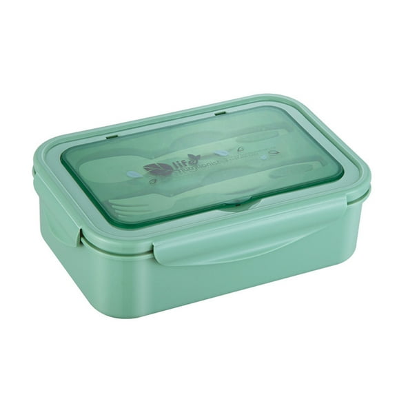 Moocorvic 2 Layer Bento Box with Tableware, Microwave Heating Sealed Lunch Box for Office, Outdoor Camping
