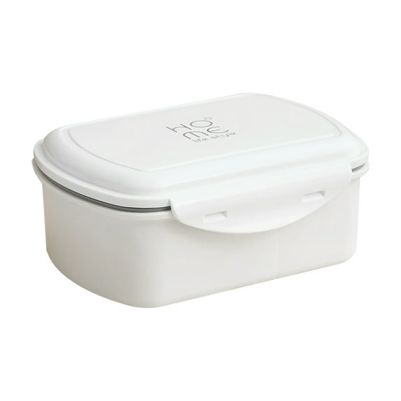 Moocorvic Clearance 2 Layers Bento Lunch Box for Insulated Food Storage with Compartment, Leakpoof Lunch Containers for Adults ,White