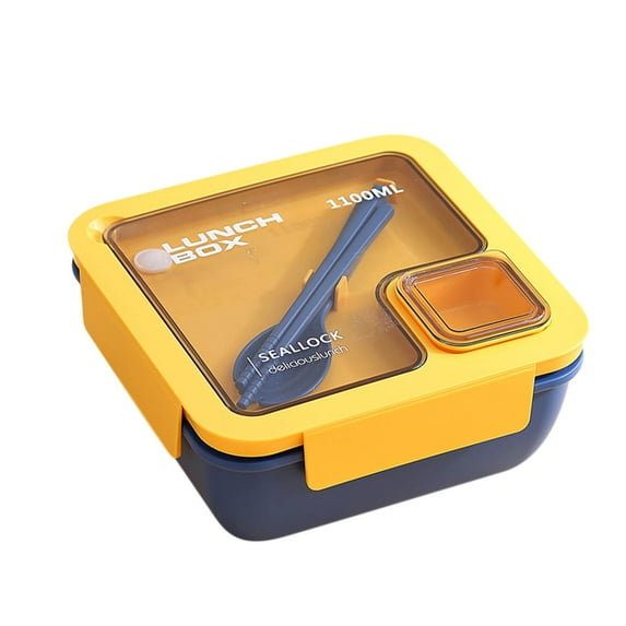 Moocorvic Two-layer Lunch Box with Tableware, Leak-Proof Bento Box for & Adults, Healthy Food-Safe Lunch Container Picnic Camping