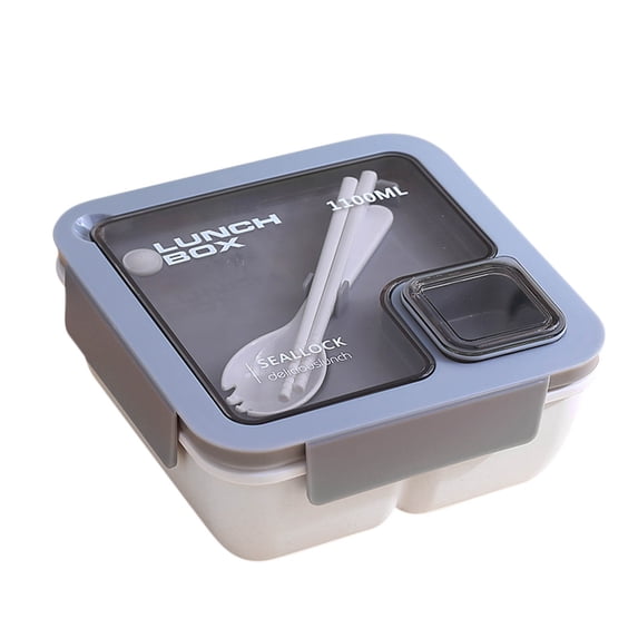 Moocorvic Two-layer Lunch Box with Tableware, Leak-Proof Bento Box for & Adults, Healthy Food-Safe Lunch Container Picnic Camping