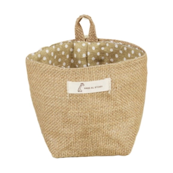Moocorvic Clothes Organizer and Storage,Jute Flower Pot Storage Bag Under Bed Storage Desktop Storage Box Container Bedside Cabinet Storage Bag