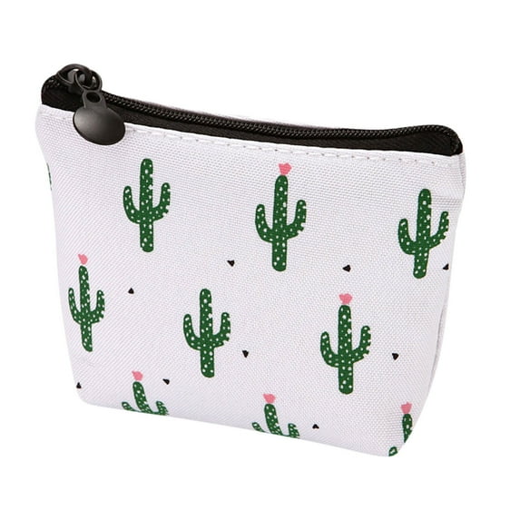 Moocorvic Coin Purse for Women Cartoon Cute Kids Coin Pouch,Purse Small Zipper Pouch Cactus Print Change Pouch Key Holder Bag,Sister Gifts,Mothers Day Gifts