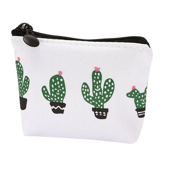 Moocorvic Cartoon Cute Kids Women's Purse Coin Wallet Coin Purse Money Pouch Cactus Change Pouch Key Holder Bag