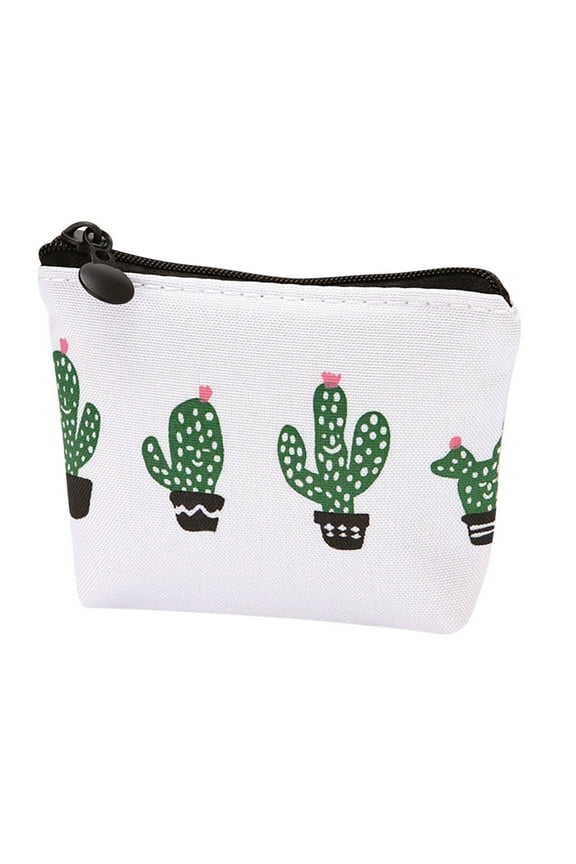 Cartoon Cute Kids Women's Purse Coin Wallet Coin Purse Money Pouch Cactus Change Pouch Key Holder Bag