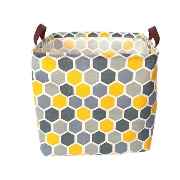 Moocorvic Collapsibles Laundry Hamper Storage Basket with Handle, Toy Storage Bins Cabinet Storage Box for Home/Dorm/Kitchen/Pet/Office/Closet/Shelf