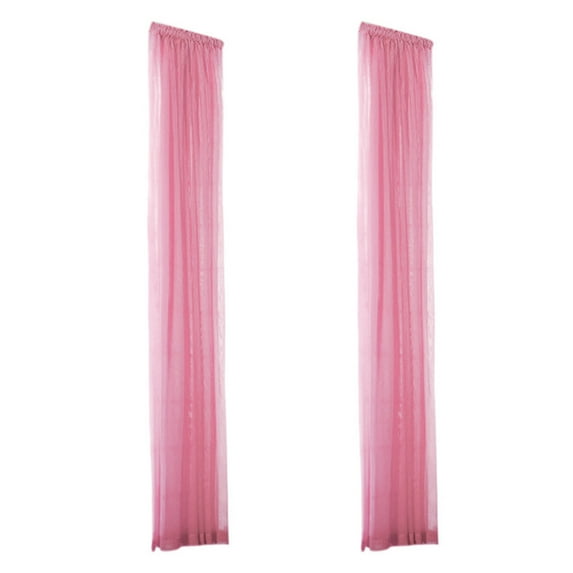 Moocorvic Colorful Gauze Pink Modern Window Treatment Curtains, 79 x 31.5 in (2 Panels)