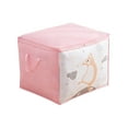 thumbnail image 1 of Moocorvic Comforter Storage Bag, Large Storage Bags for Comforters and Blankets Foldable Bedding Storage Pillow Storage Dorm Room Essentials for College Students Girls, 1 of 6