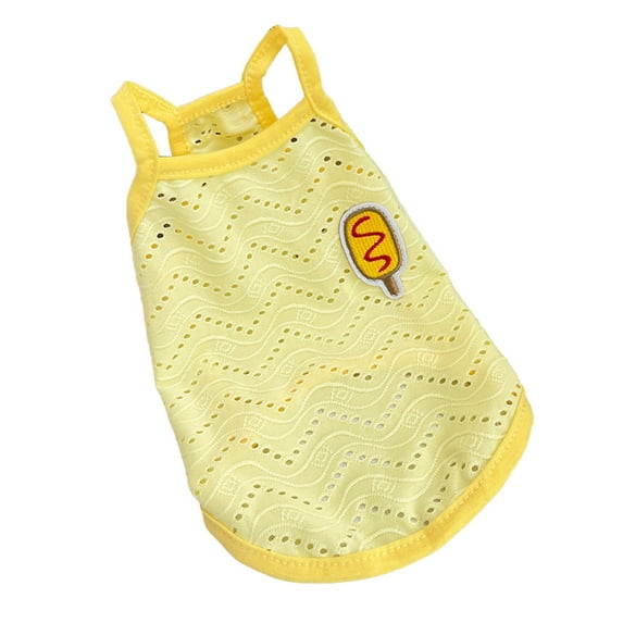 Moocorvic Cooling Mesh Dog Vest Shirt, Soft Breathable Summer Sleeveless Cloths for Cat,Puppy, Teddy