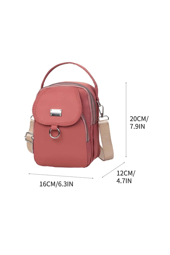Crossbody Bag for Women, Waterproof Purses and Handbags Oxford Cloth Women Bag Shoulder Handbags for Daily Use Travel Work (Orange)